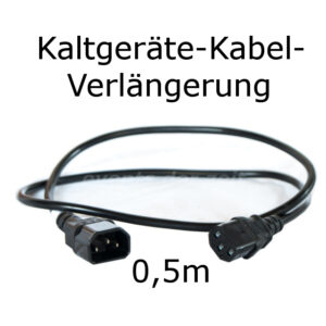 Kaltgeräte Verlängerung Kabel 0,5m Verleih Vermietung Harz