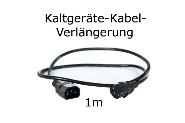 Kaltgeräte Verlängerung Kabel 1m Verleih Vermietung Harz