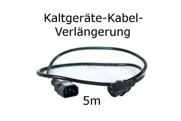 Kaltgeräte Verlängerung Kabel 5m Verleih Vermietung Harz