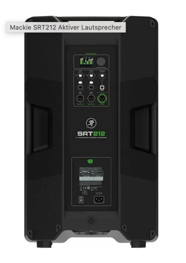 Verleih Mackie SRT 12 - 12" aktiv Lautsprecher 1000w – Bild 3
