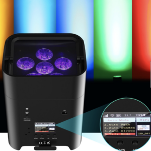 Verleih RGBWA UV Akku  LED Spot  DMX Bühnenlicht 108W